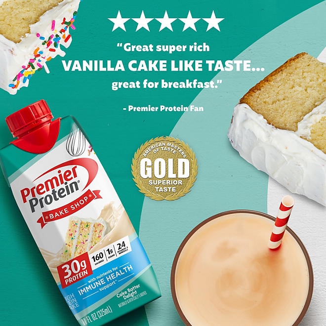 Premier Protein 30g High Protein Shake, Cake Batter Delight 11 fl. oz., 15 pk. - Image 5