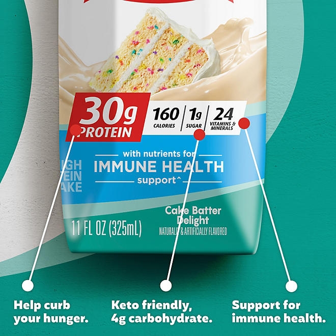 Premier Protein 30g High Protein Shake, Cake Batter Delight 11 fl. oz., 15 pk. - Image 6