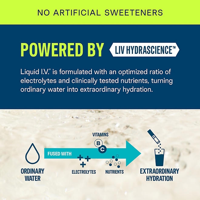 Liquid I.V. Hydration Multiplier Sugar-Free, White Peach, 26 ct. - Image 5
