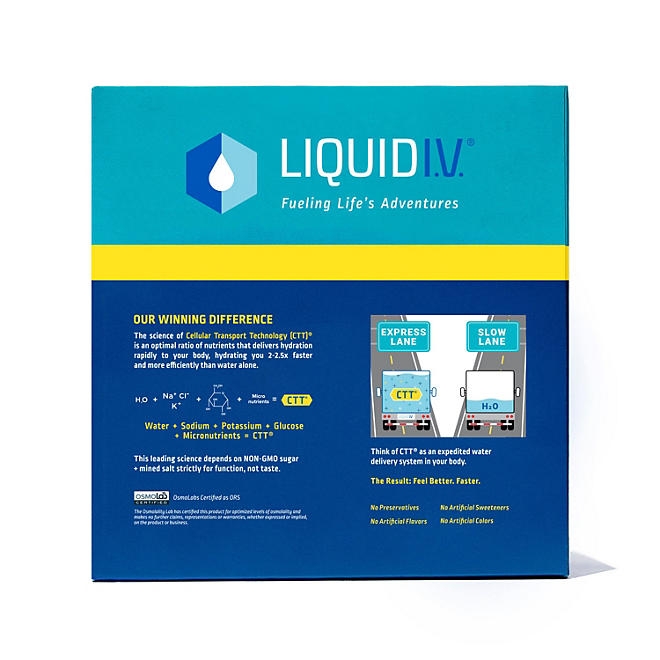 Liquid I.V. Hydration Multiplier Electrolyte Drink Mix, Lemon Lime, 30 ct. - Image 5