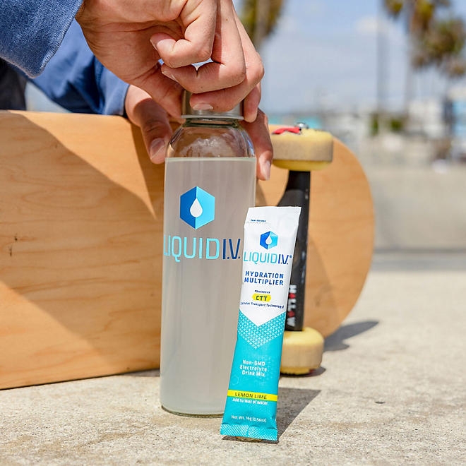 Liquid I.V. Hydration Multiplier Electrolyte Drink Mix, Lemon Lime, 30 ct. - Image 8