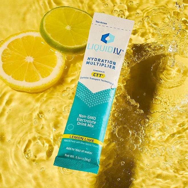 Liquid I.V. Hydration Multiplier Electrolyte Drink Mix, Lemon Lime, 30 ct. - Image 10