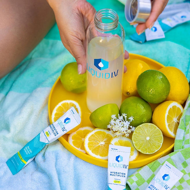 Liquid I.V. Hydration Multiplier Electrolyte Drink Mix, Lemon Lime, 30 ct. - Image 11