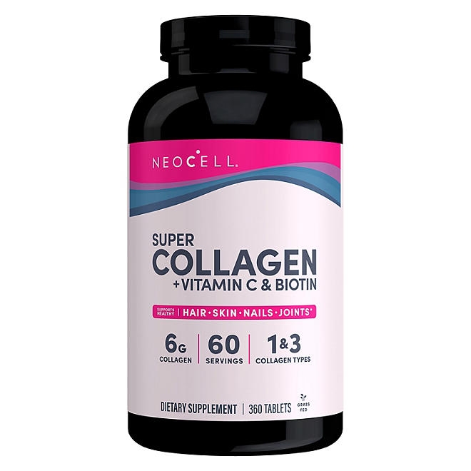 NeoCell Super Collagen + Vitamin C & Biotin Tablets 360 ct. - Image 2
