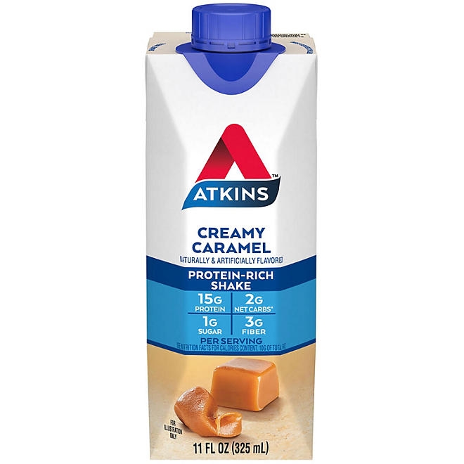 Atkins 15g Energy Protein Shake, Creamy Caramel 11 fl. oz., 15 pk. - Image 4