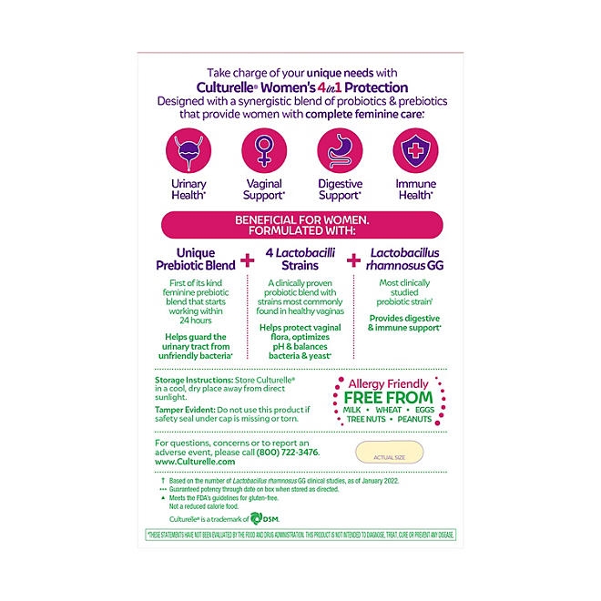 Culturelle Women's 4-in-1 Protection Capsules, 60 ct. - Image 6