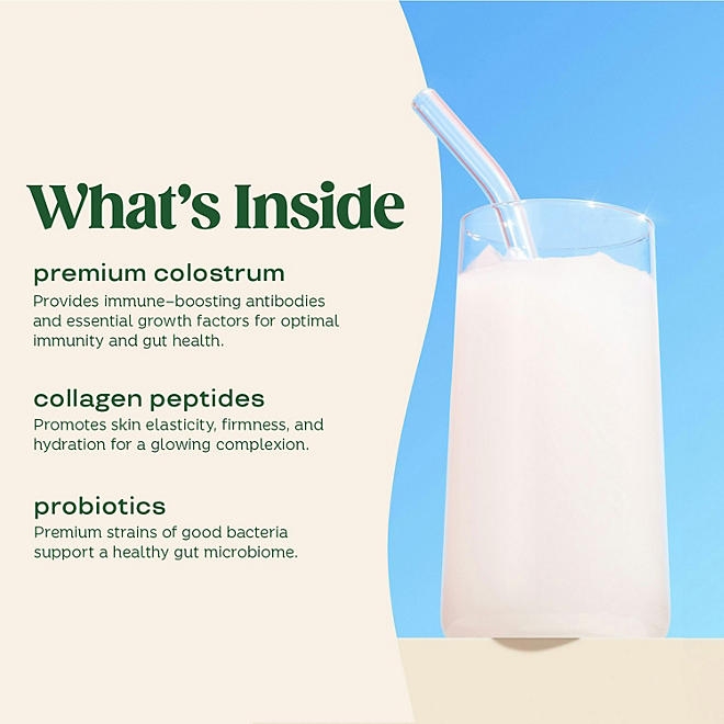 Bloom Nutrition Colostrum & Collagen Peptides, 0.64 lbs. - Image 3