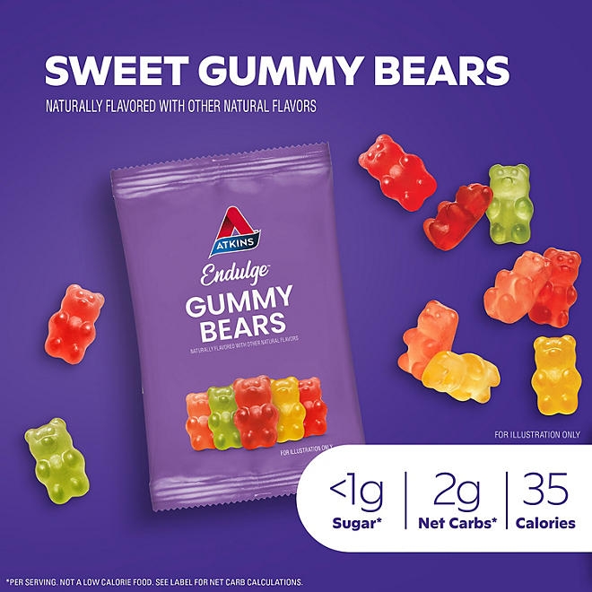 Atkins Endulge Gummy Bear Pieces Variety Pack, 16 ct. - Image 5