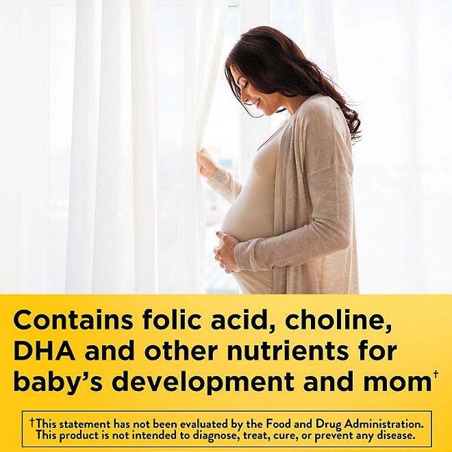 Nature Made Prenatal Folic Acid + DHA + Choline Gummies, 120 ct. - Image 3
