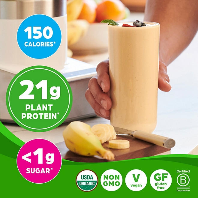 Orgain Organic 21g Plant-Based Protein Powder, Vanilla Bean 2.74 lbs. - Image 5