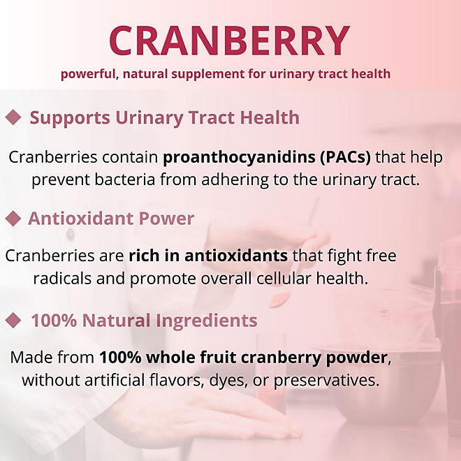 Member's Mark Clinical Strength Cranberry Capsules, 500 mg, 150 ct. - Image 5