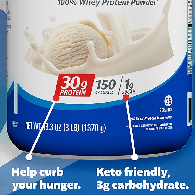 Premier Protein 30g High Protein Powder, Vanilla Milkshake, 3 lbs. - Image 4