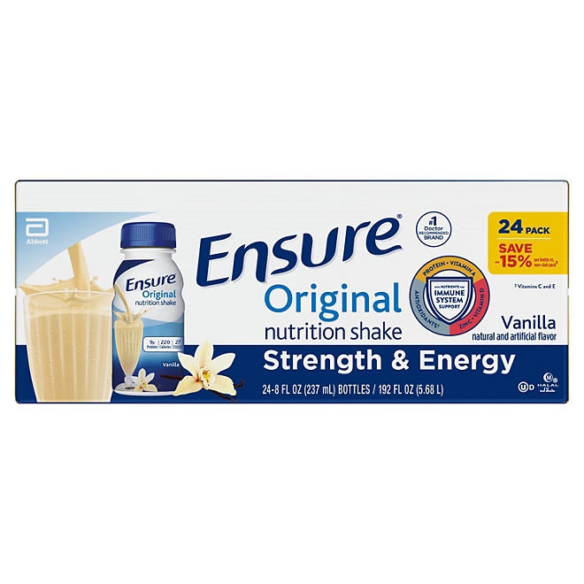 Ensure Original Nutrition Shake, Vanilla 8 fl. oz., 24 ct. - Image 2