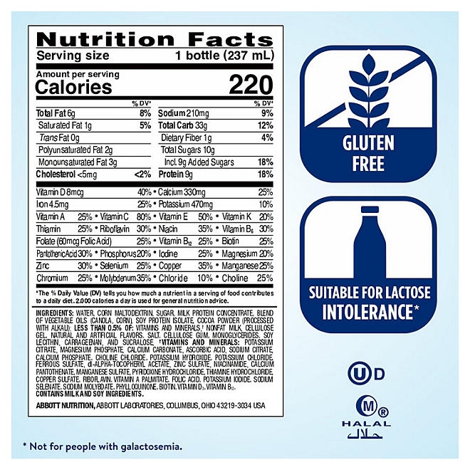 Ensure Original Nutrition Shake, Milk Chocolate, 8 fl. oz., 24 pk. - Image 6