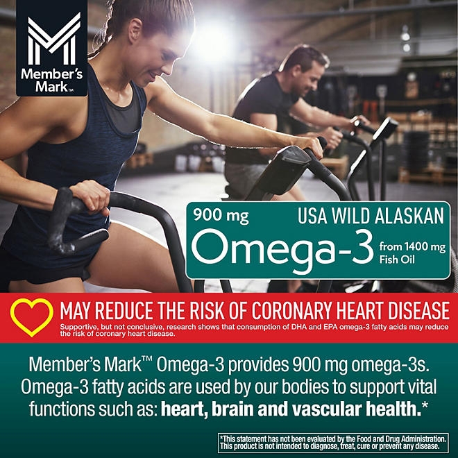 Member's Mark 900 mg Omega-3 from Fish Oil Softgels, 150 ct. - Image 6