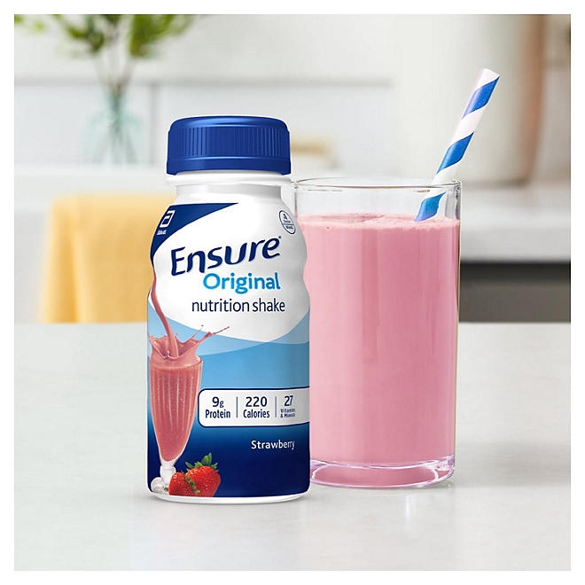 Ensure Original Nutrition Shake, Strawberry 8 fl. oz., 24 ct. - Image 9