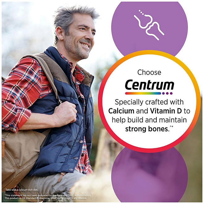 Centrum Silver Multivitamins for Men Over 50, Multimineral Supplement Tablets, 275 ct. - Image 8