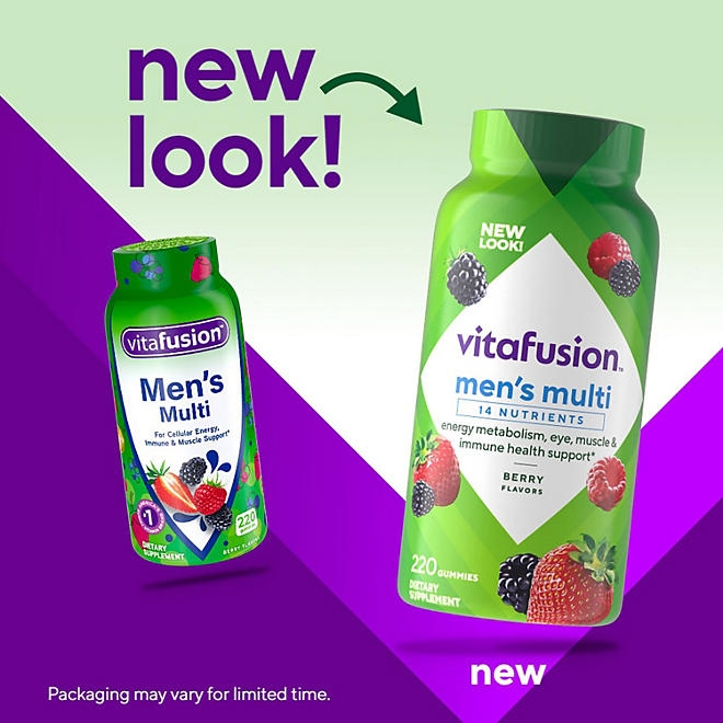 Vitafusion Men's Multivitamin Gummies, 220 ct. - Image 3