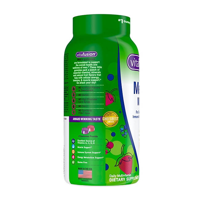 Vitafusion Men's Multivitamin Gummies, 220 ct. - Image 6