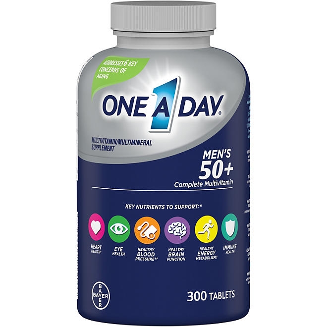 One A Day Men's 50+ Healthy Advantage Multivitamin Tablets, 300 ct. - Image 3