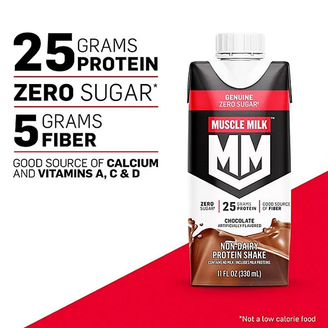 Muscle Milk 25g Genuine Protein Shake, Chocolate, 11 fl. oz., 18 pk. - Image 5