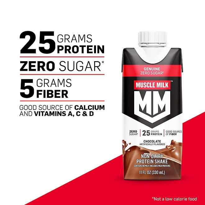 Muscle Milk 25g Genuine Protein Shake, Chocolate, 11 fl. oz., 18 pk. - Image 8
