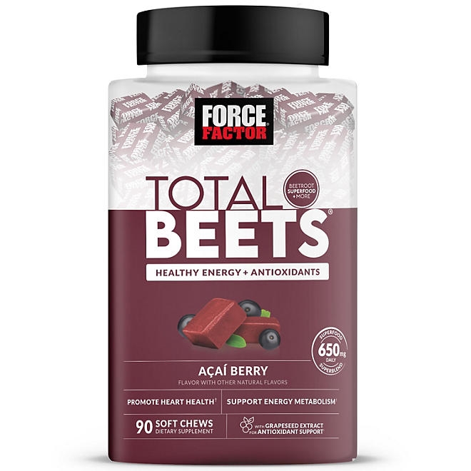 Force Factor Total Beets Soft Chews, Açai Berry, 90 ct. - Image 2