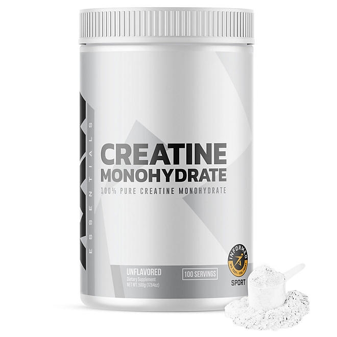 RAW Nutrition Creatine Monohydrate Powder, Unflavored, 510g 100 Servings - Image 2