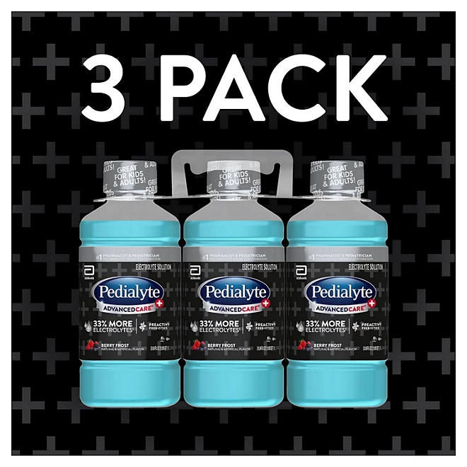 Pedialyte AdvancedCare Plus Electrolyte Solution Berry Frost, 33.8 fl. oz., 3 pk. - Image 7