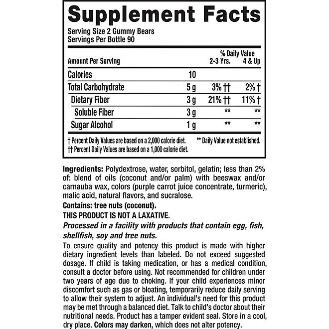 L'il Critters Fiber Gummy Bears 180 ct. - Image 3