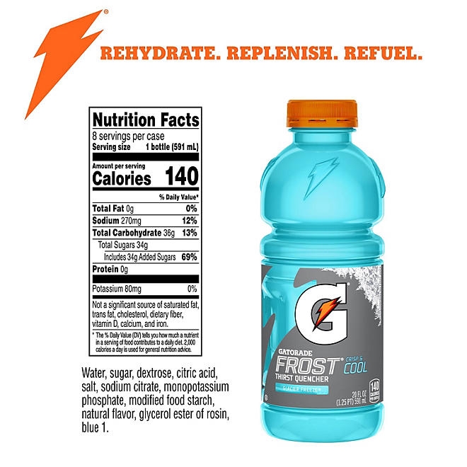 Gatorade Frost Thirst Quencher, Variety Pack 20 fl. oz., 24 pk. - Image 3