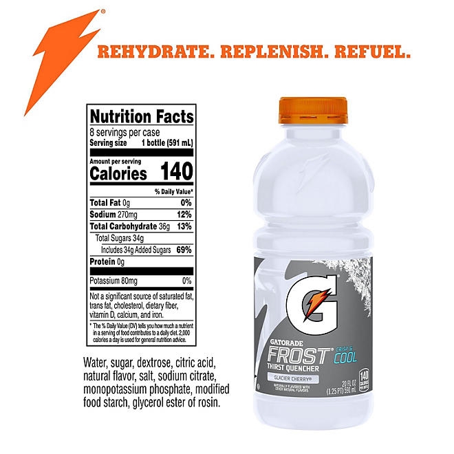 Gatorade Frost Thirst Quencher, Variety Pack 20 fl. oz., 24 pk. - Image 4