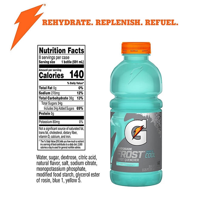 Gatorade Frost Thirst Quencher, Variety Pack 20 fl. oz., 24 pk. - Image 5