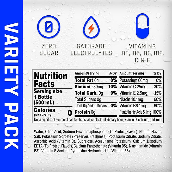 Propel Zero Water Variety Pack 16.9 fl. oz., 24 pk. - Image 3