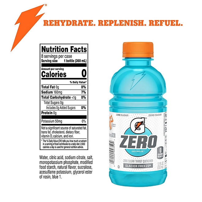 Gatorade Zero Sugar Thirst Quencher, Variety Pack 12 fl. oz., 28 pk. - Image 5