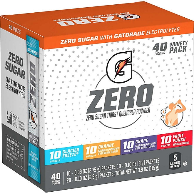 Gatorade G Zero Powder Variety Pack 40 pk. - Image 2