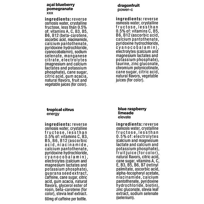 Glaceau Vitaminwater Variety Pack Nutrient Enhanced Water 16.9 fl. oz., 18 pk. - Image 4