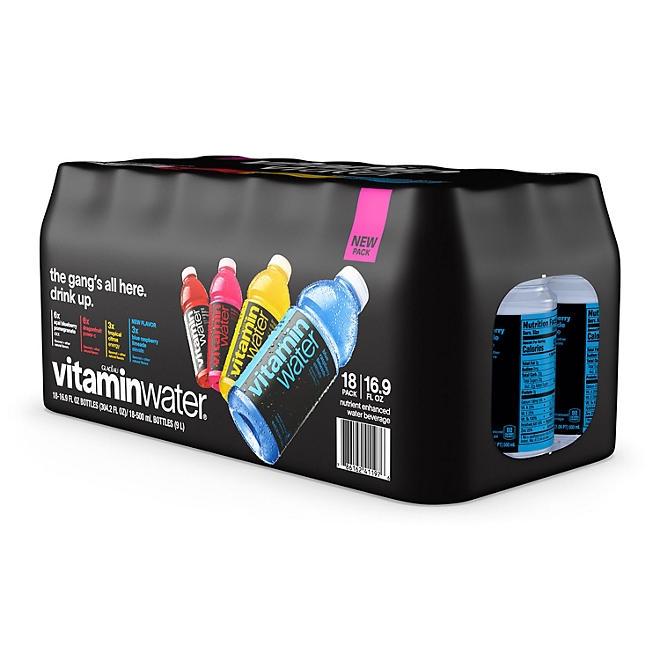 Glaceau Vitaminwater Variety Pack Nutrient Enhanced Water 16.9 fl. oz., 18 pk. - Image 5