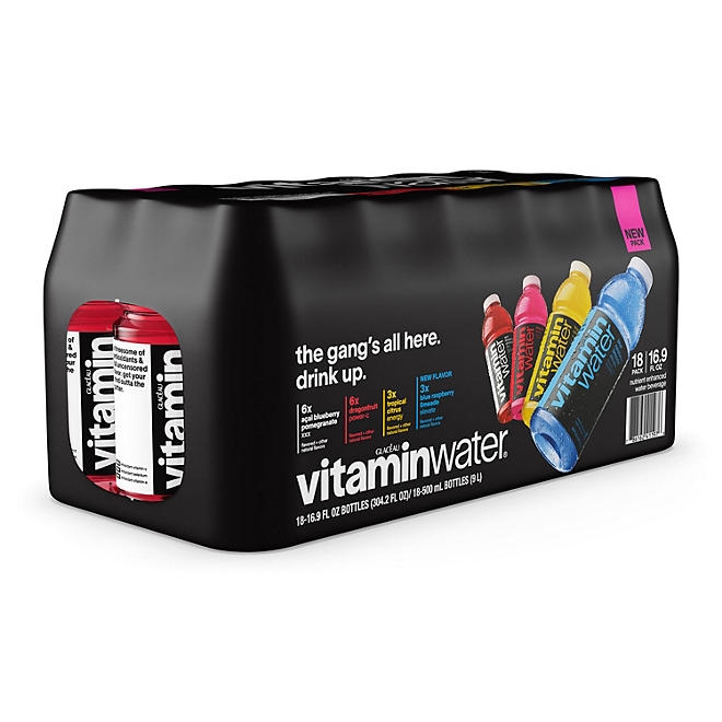 Glaceau Vitaminwater Variety Pack Nutrient Enhanced Water 16.9 fl. oz., 18 pk. - Image 6