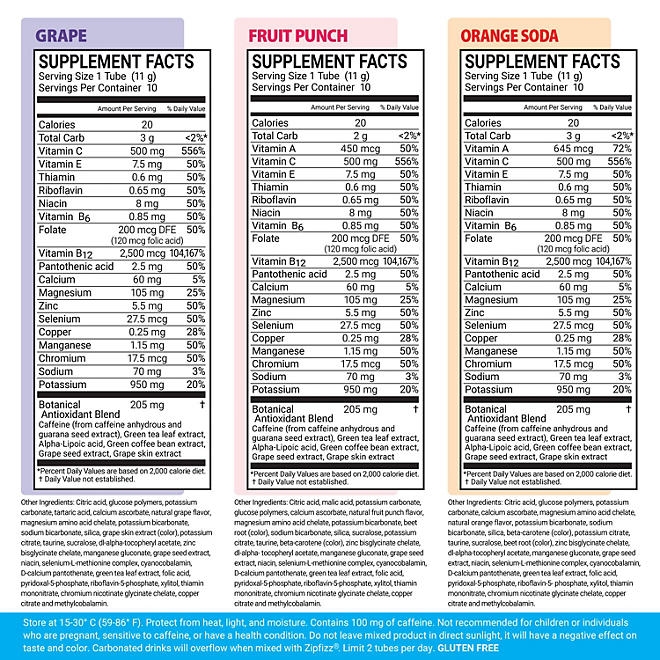 Zipfizz Energy Multi-Vitamin Hydration Drink Mix, Combo Pack, 30 ct. - Image 3
