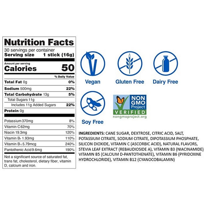 Liquid I.V. Hydration Multiplier Electrolyte Powder, Popsicle Firecracker 0.56 oz., 30 pk. - Image 3