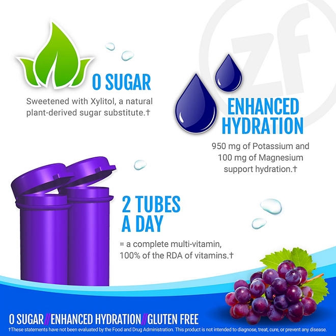Zipfizz Energy Multi-Vitamin Hydration Drink Mix, Grape, 20 ct. - Image 8