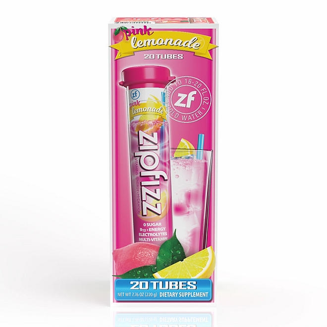 Zipfizz Energy Multi-Vitamin Hydration Drink Mix, Pink Lemonade, 20 ct. - Image 2