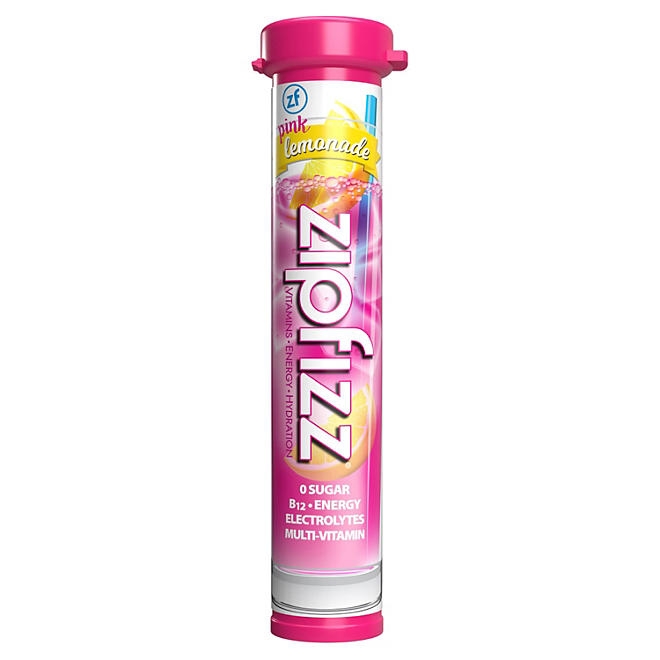 Zipfizz Energy Multi-Vitamin Hydration Drink Mix, Pink Lemonade, 20 ct. - Image 4