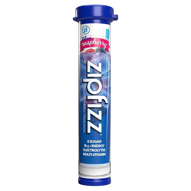 Zipfizz Energy Multi-Vitamin Hydration Drink Mix, Blue Raspberry, 20 ct. - Image 4