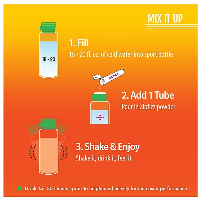 Zipfizz Energy Multi-Vitamin Hydration Drink Mix, Orange Soda, 20 ct. - Image 7