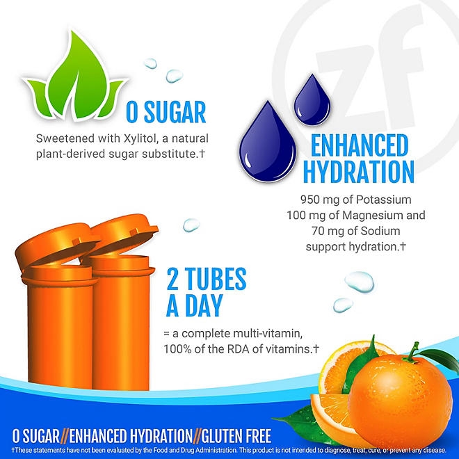 Zipfizz Energy Multi-Vitamin Hydration Drink Mix, Orange Soda, 20 ct. - Image 8