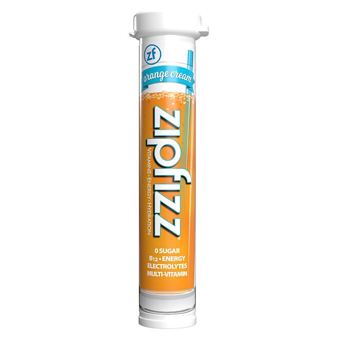 Zipfizz Energy Multi-Vitamin Hydration Drink Mix, Orange Cream, 20 ct. - Image 4