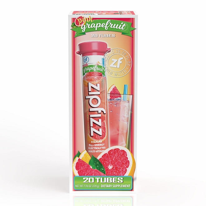 Zipfizz Energy Multi-Vitamin Hydration Drink Mix, Pink Grapefruit, 20 ct. - Image 2