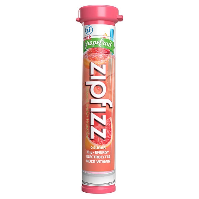 Zipfizz Energy Multi-Vitamin Hydration Drink Mix, Pink Grapefruit, 20 ct. - Image 4